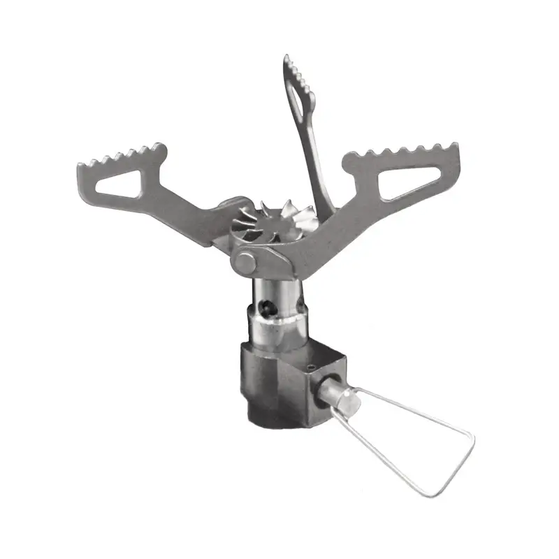 BRS-3000T شعلات غاز تخييم صغيرة من التيتانيوم 25 جرام موقد جيب قطعة واحدة موقد طهي قابل للطي محمول للمشي لمسافات طويلة - 3