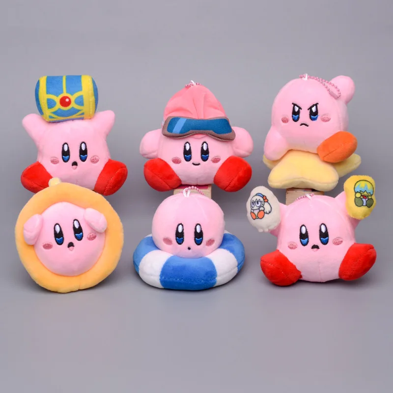 Kirby Kawaii Keychain 30Th Anniversary Pink Bag Pendant Key Ring Kids Couples Gifts Anime Action Figure Doll Toy Decor Ornament