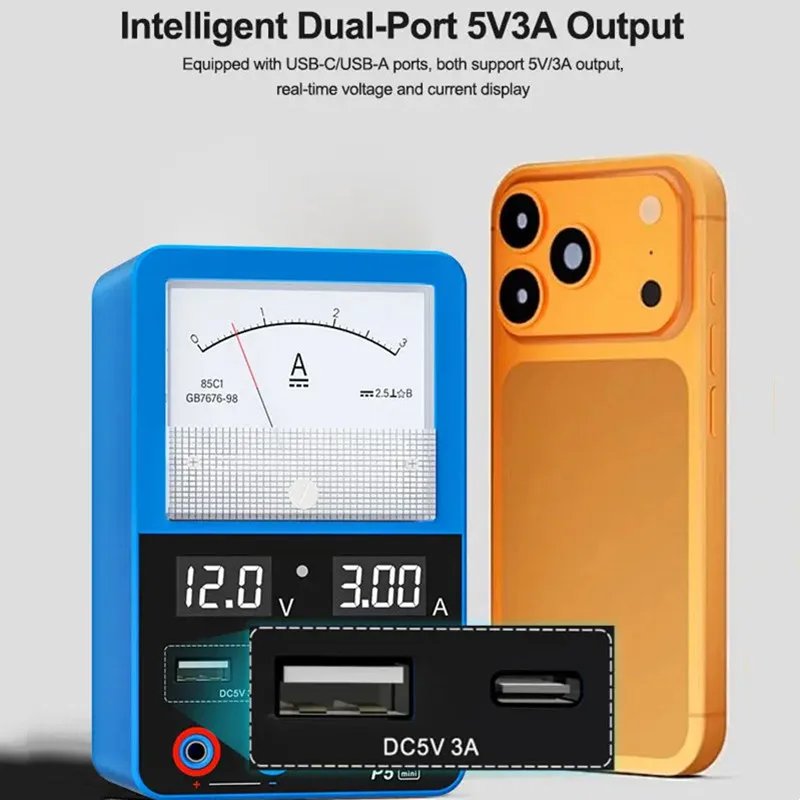 

SUNSHINE P5 Mini Smart Power Supply Intelligent Regulated Power Meter Repair Equipment Short Circuit Fault Detection Tool