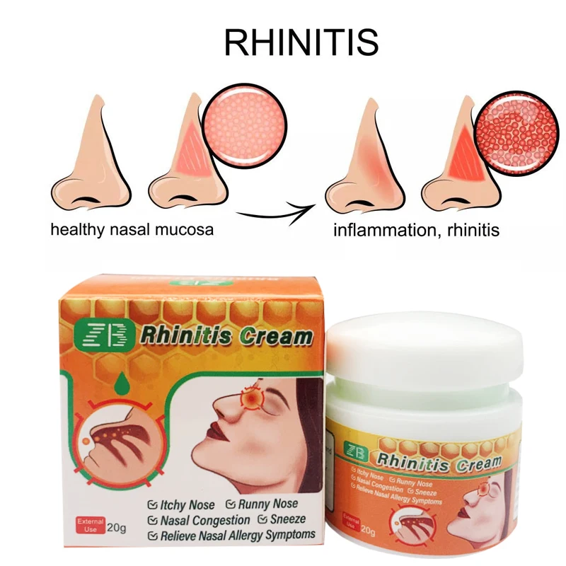 Natural Ingredients Nose Ointment Is An Effective To Relieve Headaches Rhinitis And Sinusitis Nose Cream For Health Care