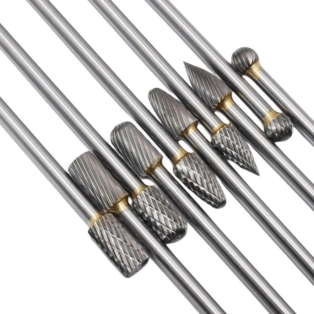 

6x10x150mm, 10Pcs, Tungsten Carbide Burr Set, Rotary Files, Diamond Burs Bit, Woodworking Drilling, 6mm, 1/4 Shank