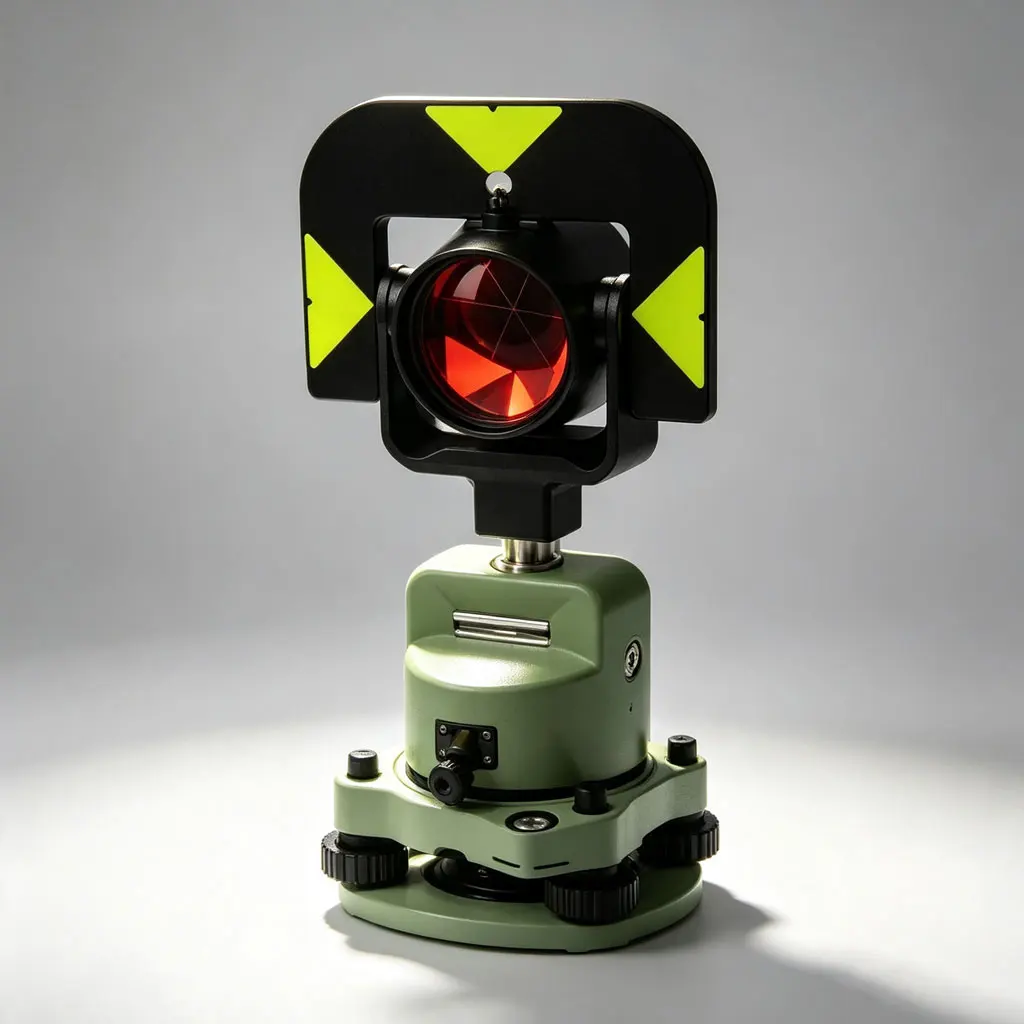 Precision Optical Plummet Survey Prism Reflector with Tribrach GPR121 New
