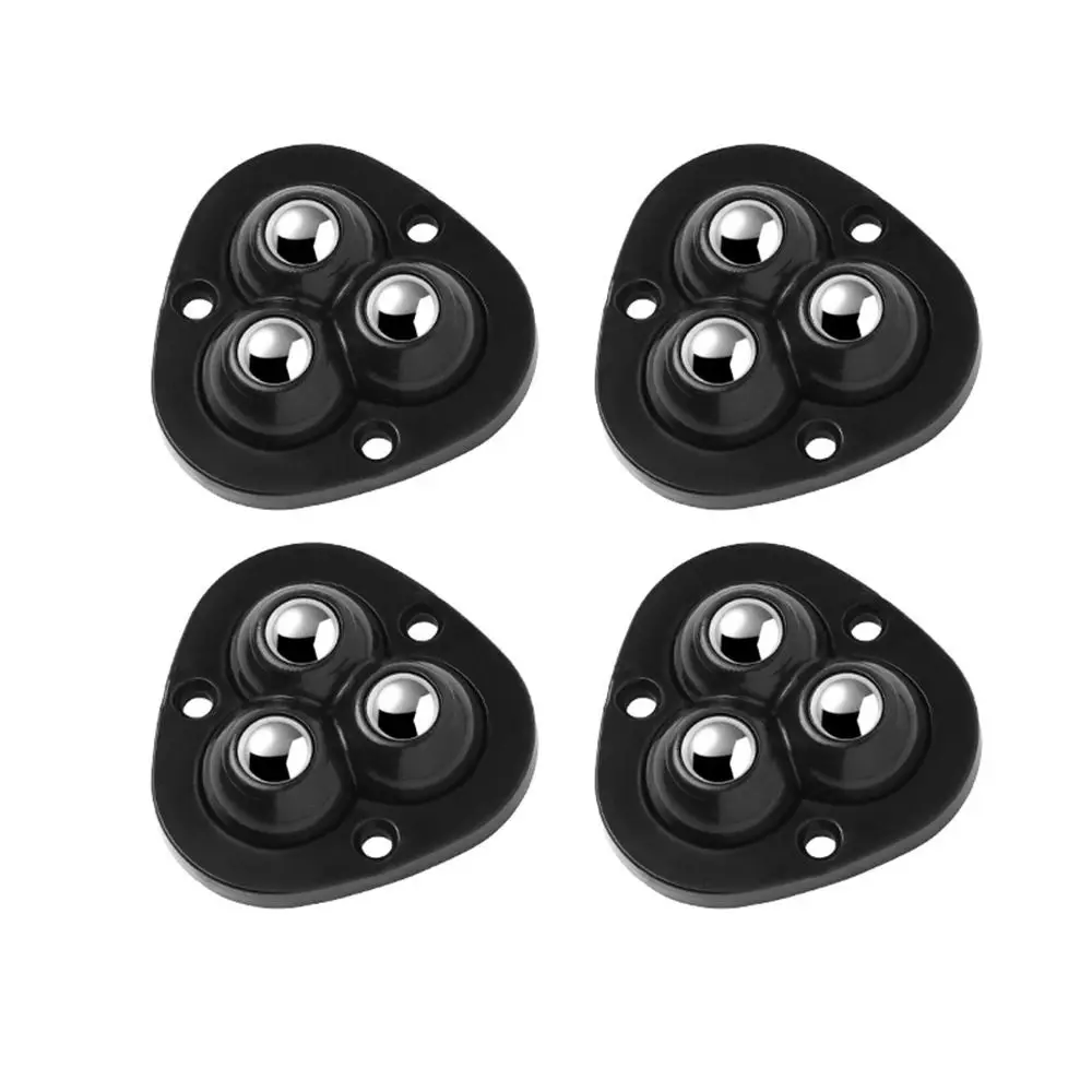 Steel Beads Mini Swivel Casters Boxes Roller Self Adhesive Pulley Adhesive Universal Wheel Paste Casters 360º Universal Wheels