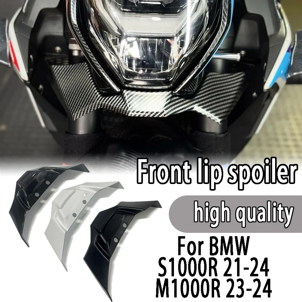 

For S1000R M1000R 2021 2022 2023 2024 Front lip spoiler, front aerodynamic wing fairing, motorcycle accessories