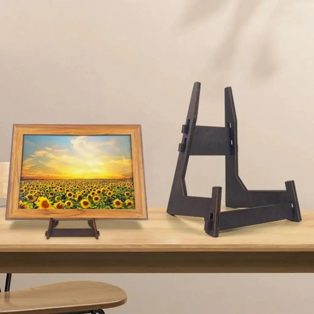 4.5/6/8inch Art Display Stand Wooden Vintage Picture Frame Stand Anti-Slip Multi-purpose Book Display Stand Cookbooks