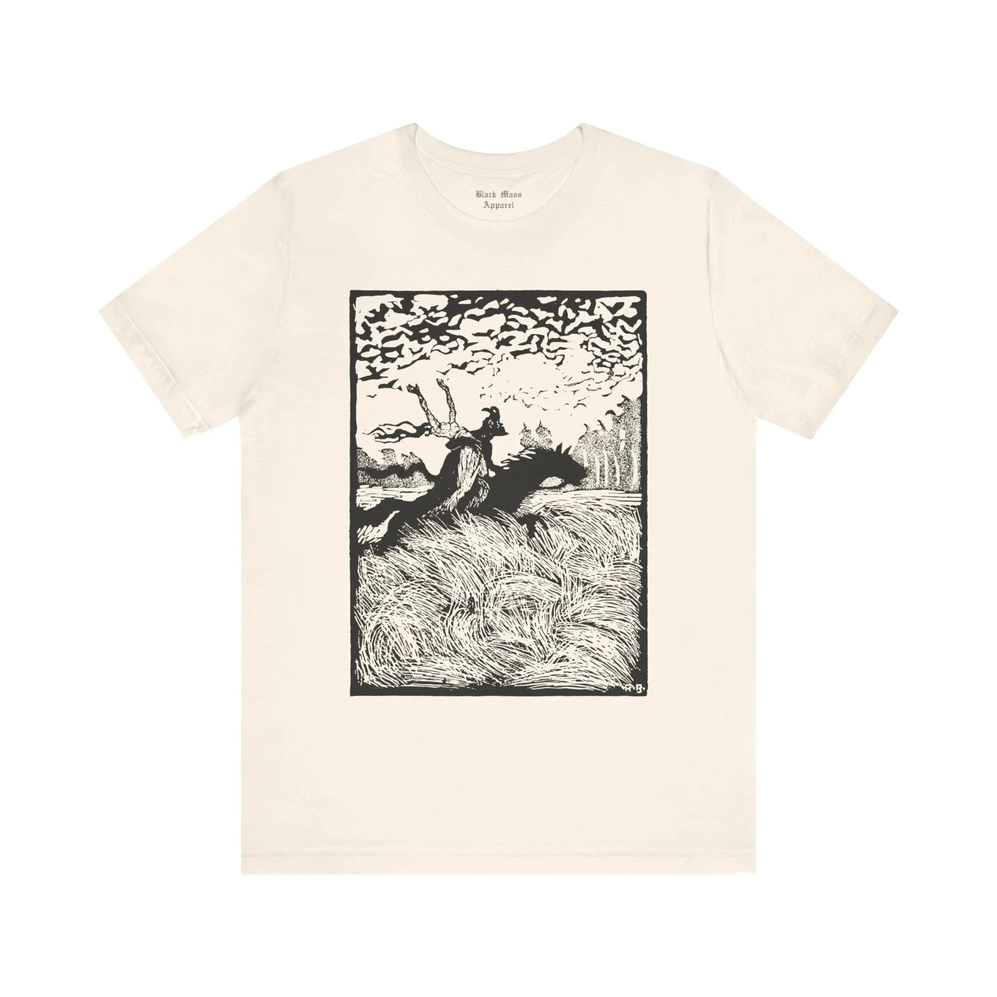 Robert Buzinski T-shirt Vintage Shirt Creepy Art Voodoo T-shirt Witch Gothic Fashion Men's T-shirt Comfortable