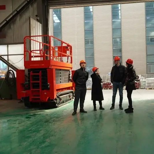 Mini 3m 4m 5m Scissor Lift Platform 300kg Self-propelled Elevated Work Platform Battery Drive Small Lifter