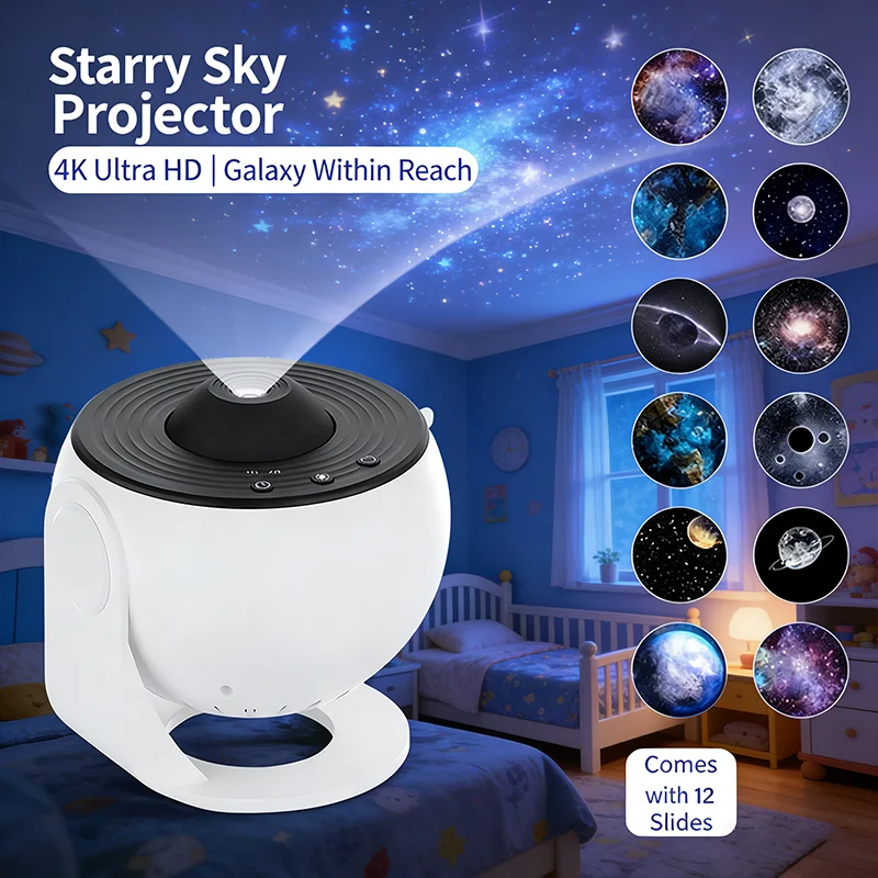 

2026 New lamp Starry Sky Planetarium Lamp 360° Rotate Galaxy Night Light Projector Gift for Kids Bedroom Holiday Room Decoration
