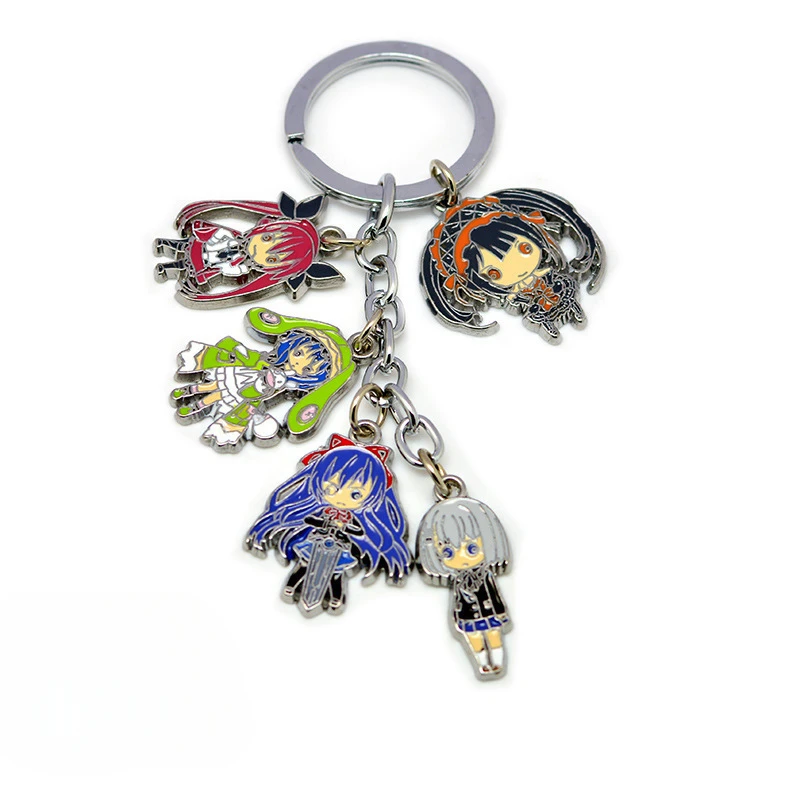 17CM Metal Multi Pendant Yatogami Tohka Premium Key Chains Artistic Itsuka Shido Fashion Jewelry Unique Design Cool Accessories