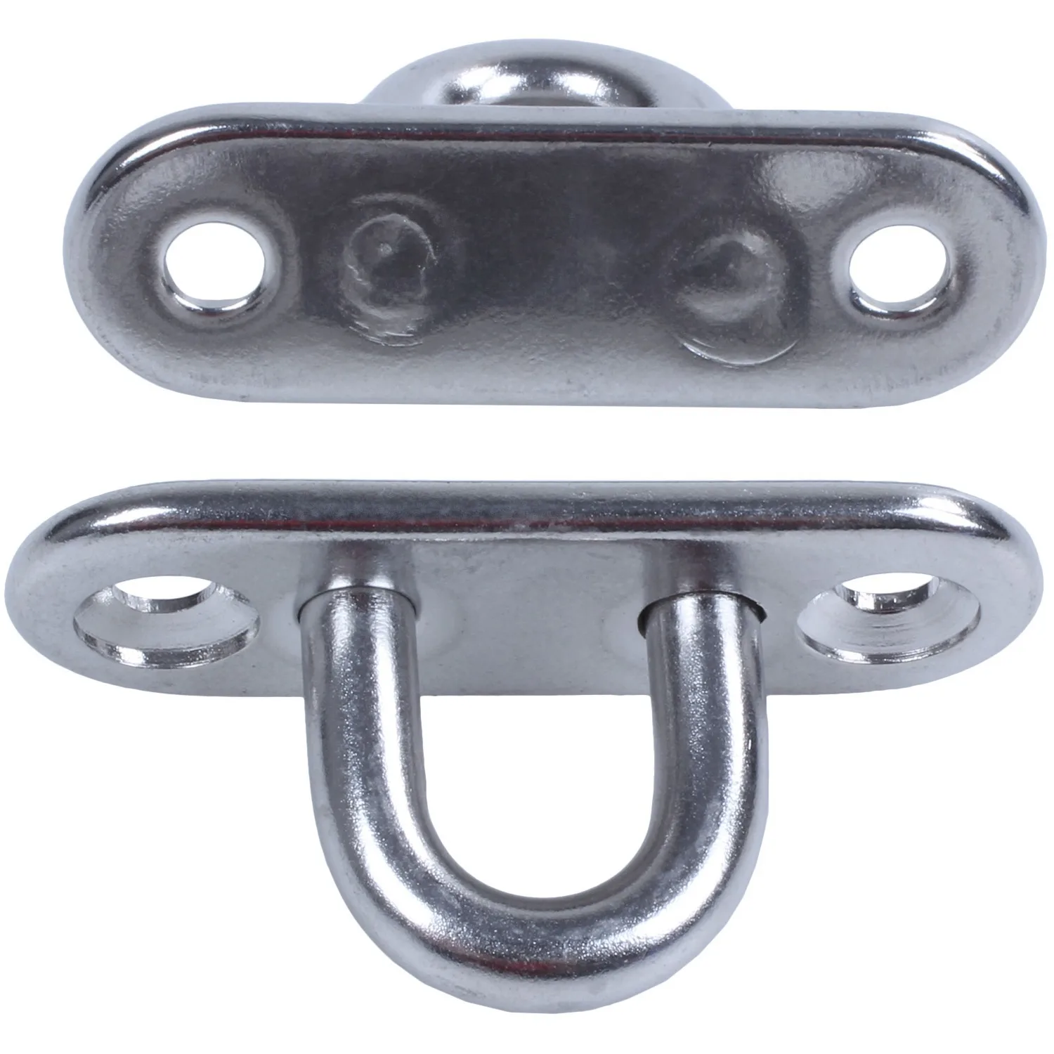 حار 4 قطعة 5 مللي متر 304 الفولاذ المقاوم للصدأ مستطيل وسادة العين لوحة التيلة حلقة هوك #1