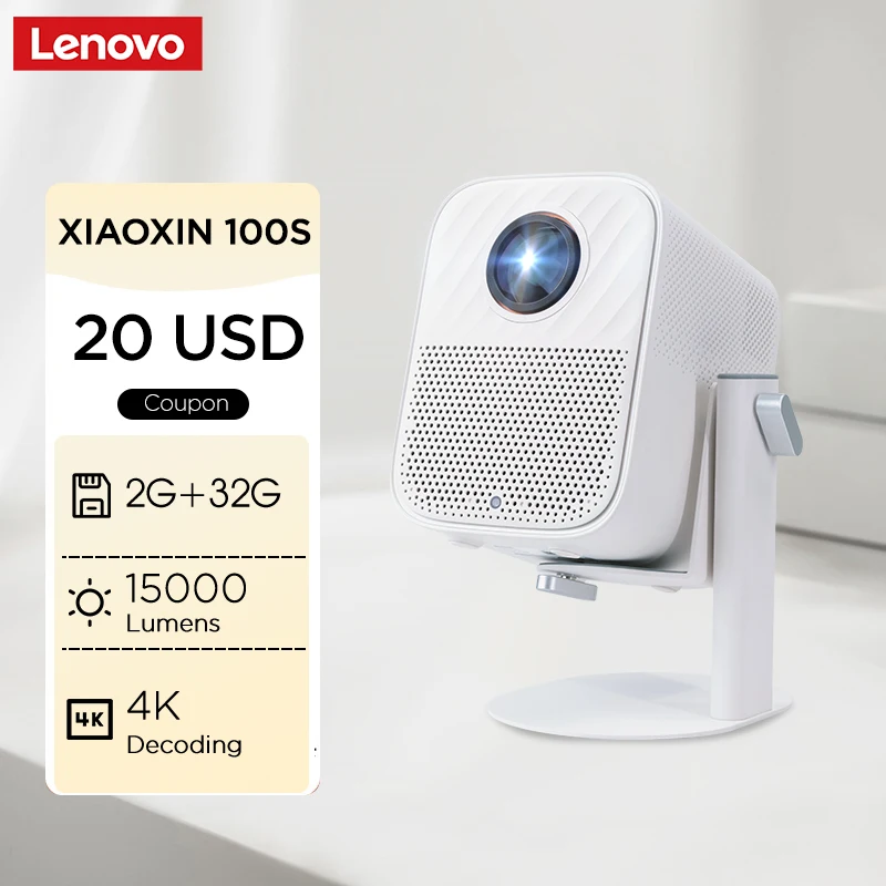 Lenovo Full HD 1080P Портативный WIFI Android Домашний проектор Xiaoxin 100S 2 + 32G Большая память 6D Keystone ЖК-проектор для фильмов Lenovo Full HD 1080P Портативный WIFI Android Домашний проектор Xiaoxin 100S 2 + 32G Большая память 6D Keystone ЖК-проектор для фильмов