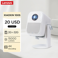 Lenovo Full HD 1080P Portable WIFI Android Home Projector Xiaoxin 100S 2+32G Big Memory 6D Keystone LCD Movie Projector