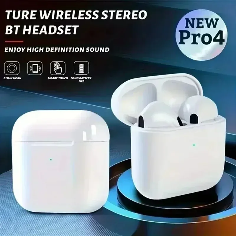 Pro4 TWS سماعات بلوتوث 9D ستيريو سماعات لاسلكية InEar HiFi سماعات أذن حر اليدين مع ميكروفون لشاومي