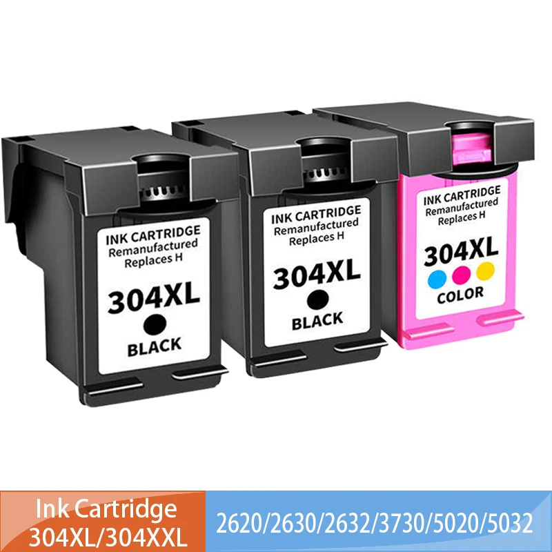 304XL Ink Cartridge for HP 304XL HP 304 Deskjet 2620 3700 3720 3730 3750 3752 3762 3760 5000 5010 5020 5030 5032 5034 2620 2630