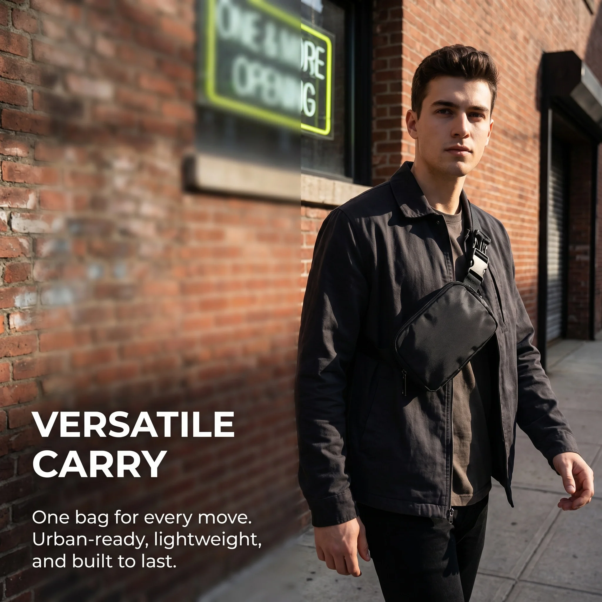 Outdoor Sports Chest Bag Waist Bag Multifunctional Casual Crossbody Fanny Pack for Running Daily Travel Outdoor Activities