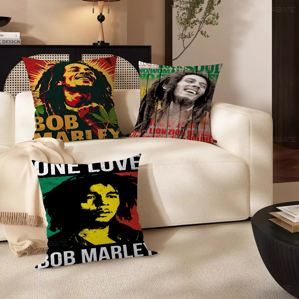 Bob Marley Pillow Gifts Home Office Furnishings Bedroom Sofa Car Cushion Cover Case 45x45cm