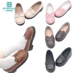 BJD Doll Leather Shoes 43-60cm 1/3 1/4 SD Doll Toy Ball Joint Doll Fashion Flat Shoes Pink Black Brown Doll Gift