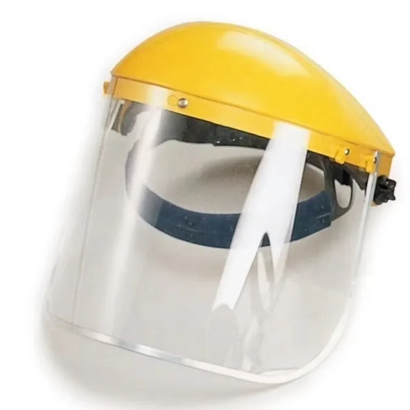 Blue/Black/White/Orange/Red/Yellow Half Helmet Aluminum Edge Polycarbonate Mask Sun Visor Worker I 2000