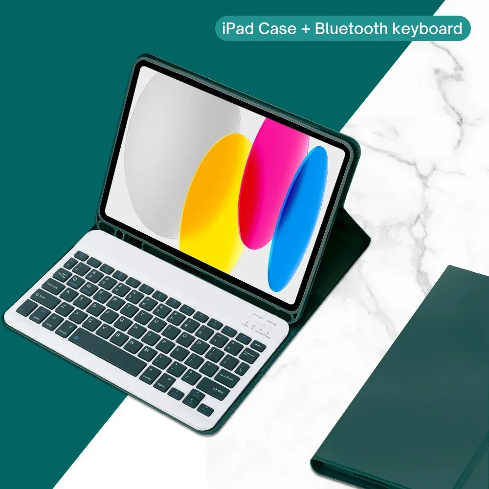 For iPad 11th Generation 11 Inch A16 2025 Case with Keyboard, Detachable Bluetooth Keyboard + Cover for Apple iPad 11th Case 202