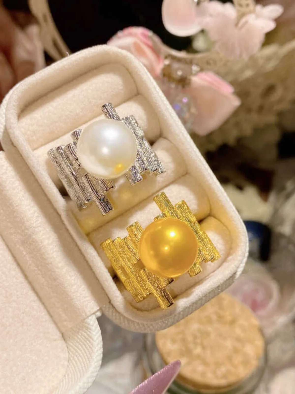 

Кольцо Tea Olive New Pearl Ring Star Column Branch Design, модное, роскошное, женское, с геометрическим узором, позолоченное.