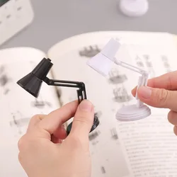 Mini lampe de table portable pliable avec clip, lumière LED, lumière chaude, protection des yeux, petite lampe de table