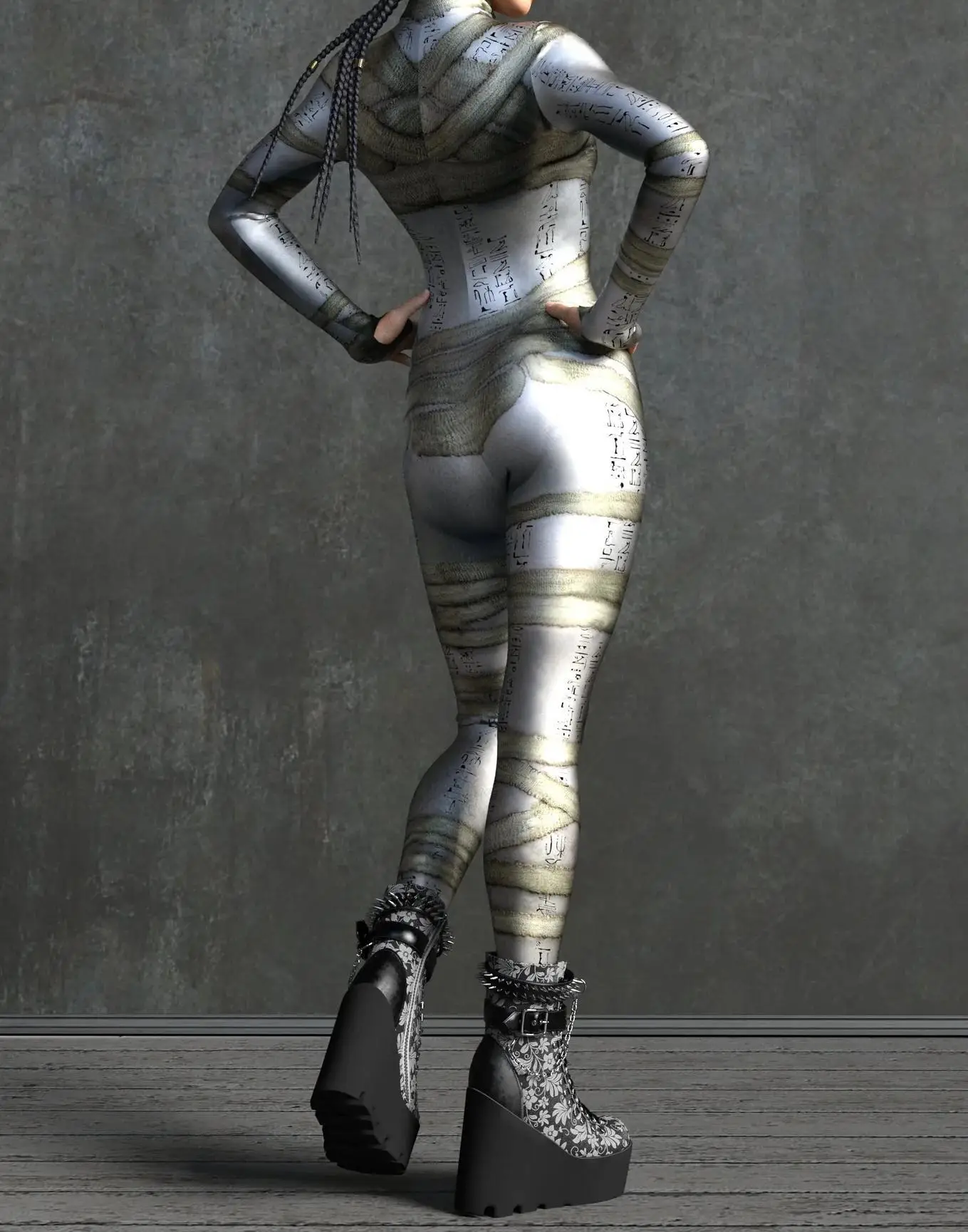 Armour Cyber Damen Cosplay Punk Jumpsuit Kostüm für Feiertage, Halloween-Party, Ausgefallene Aufführungen, Bodysuits, Rompers, Zentai – Detail 17