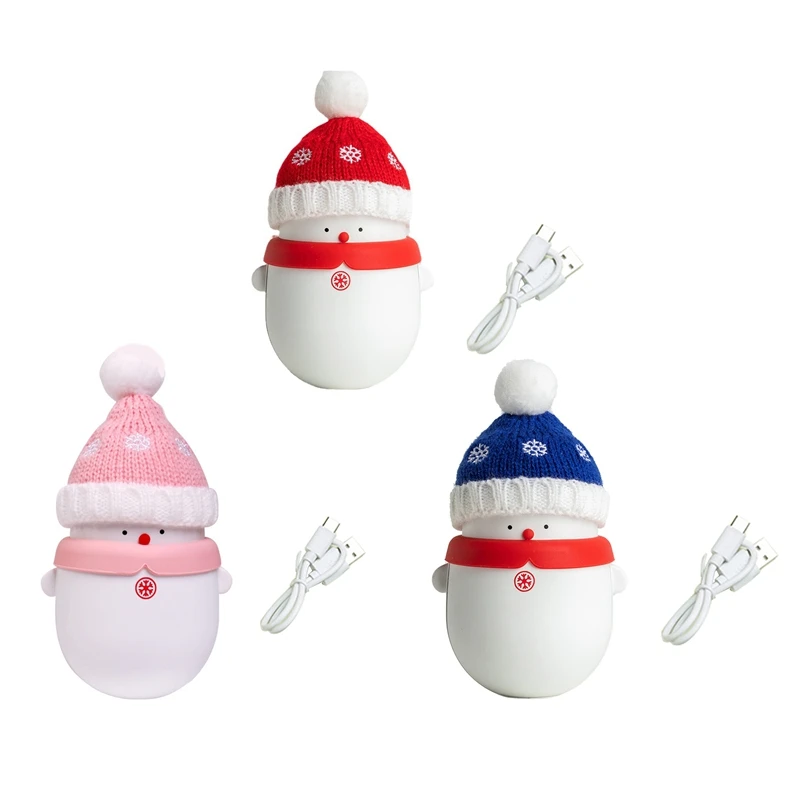 

2 In 1 Electric Hands Heater USB Charging Snowman-Self Heating Hand Warming Adjustable Temperature Reusable