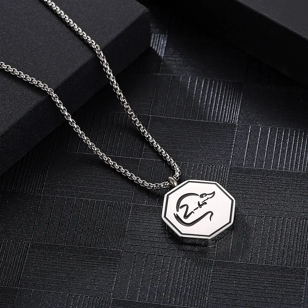 Naszyjnik Jackie Chan Adventures Zodiac Wisiorek Niszowy Hip Hop Punk Biżuteria Cosplay Anime Moda Kreskówka Akcesoria Rekwizyty Prezenty