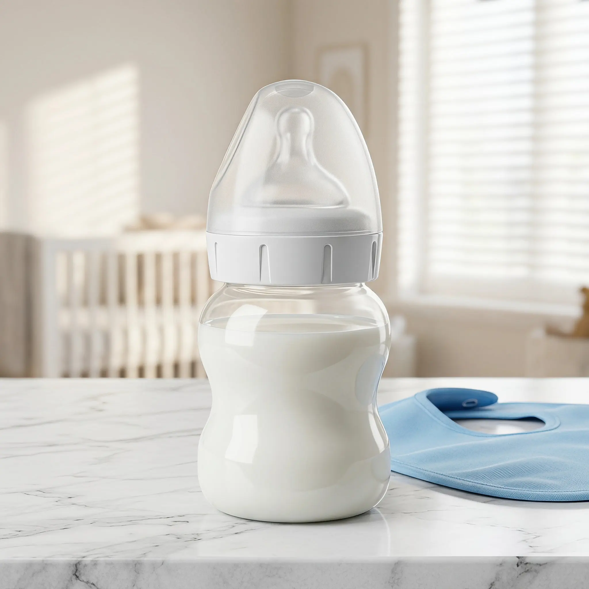 4Pcs Universal Baby Bottle Caps Wide Neck Replacement Plastic Cover Feeding Bottles Lid Replacement Parts Lid for Baby Bottle