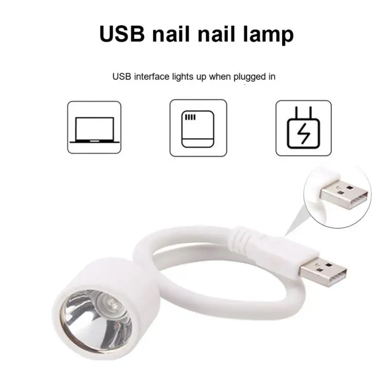 Mini UV Led Light Nail Gel Polish Drying Lamp Single Finger Professional Dryer For Manicure Nail Stuff Art Salon Equipment Tools