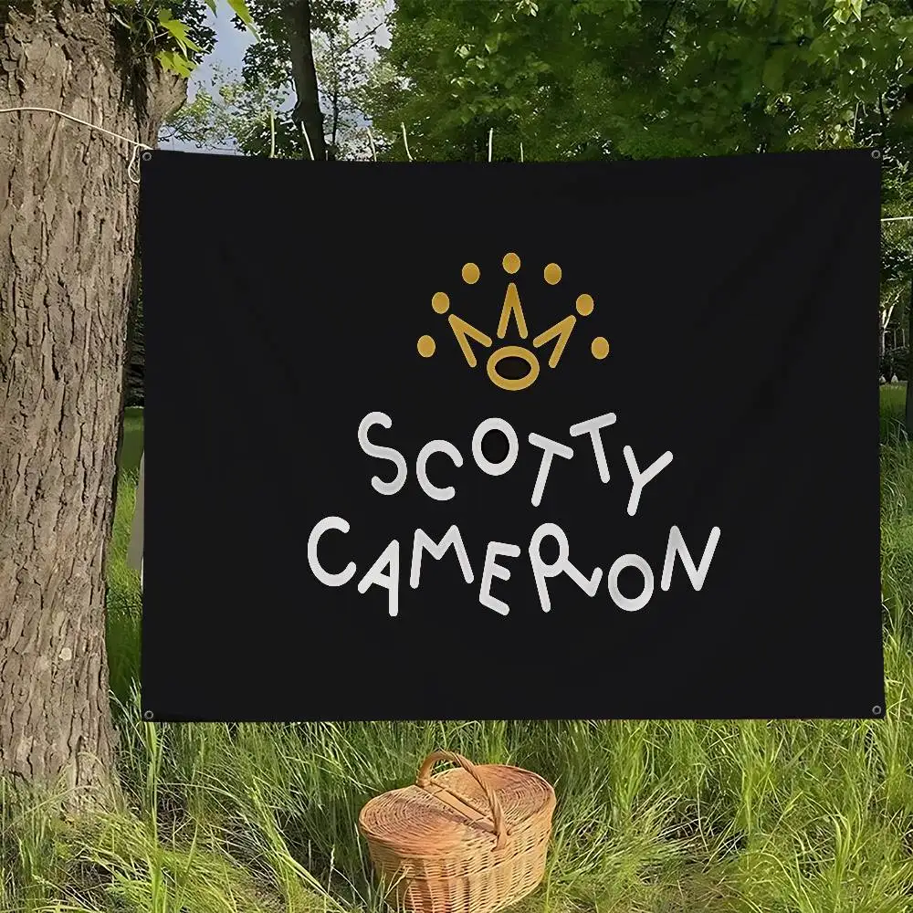 S-Scotty logo C-Cameron Large Size Flags Printing Patterns Interesting Birthday Party Decorations Banner