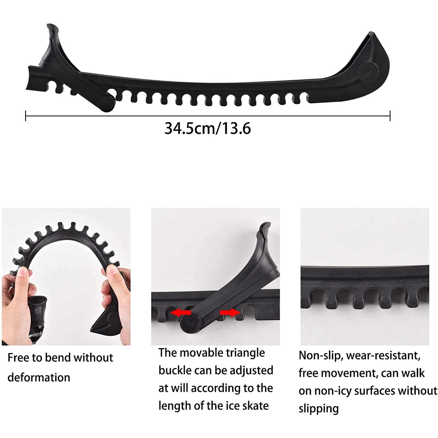 Ice Skate Guards Portable Blades Covers Durable Wear Resistant Protective Wraps Safe Transport Skating Accessories Hockey Sports