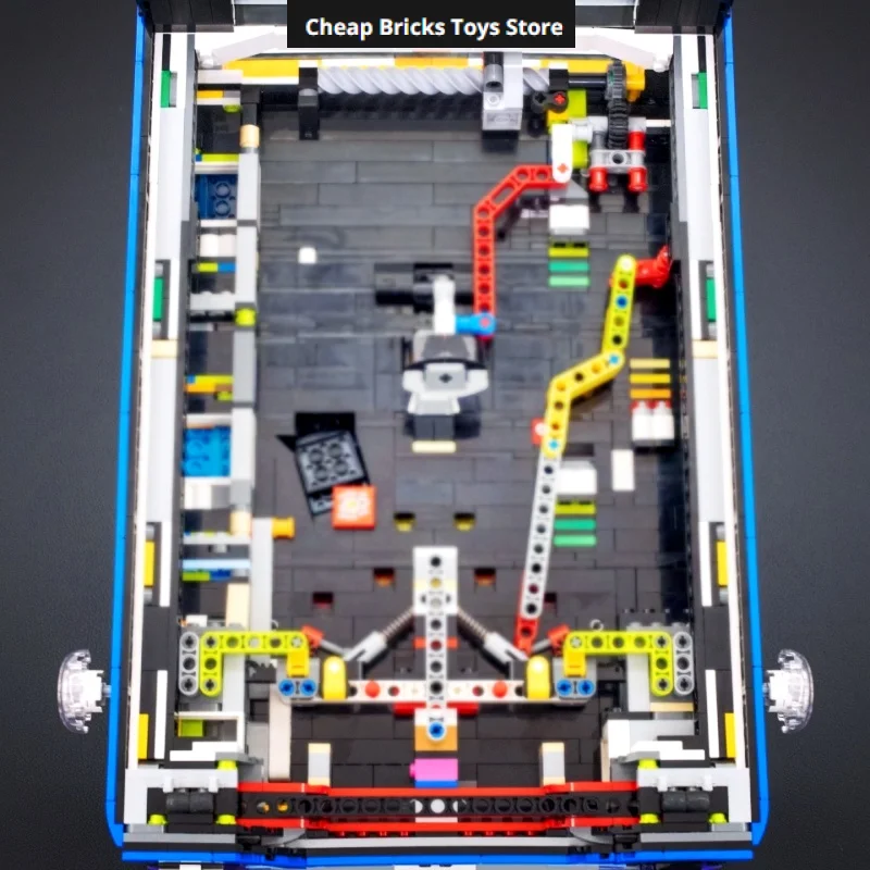 S S Cheapest Functional Pinball Machine Model Gifts for Adults 2274pcs Toys Building Blocks Retro Game Marble Shooting Table