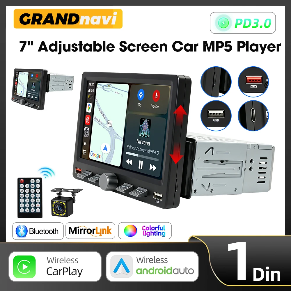 autoradio-1din-con-schermo-regolabile-mp5-carplay-wireless-android-auto-fm-eq-mirror-link-lettore-multimediale-universale-per-auto