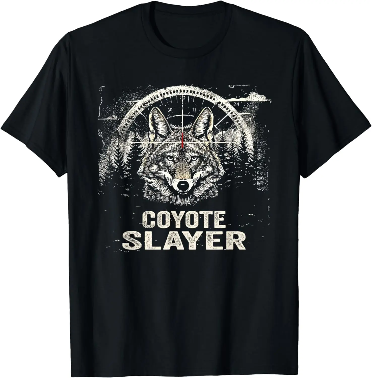 Coyote Slayer para hombre regalo caza Coyote Hunter camisetas algodón marca de lujo vintage de gran tamaño