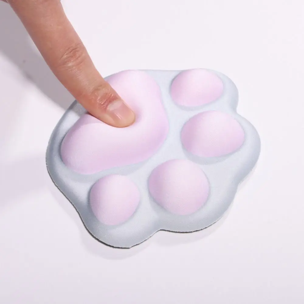 

Cat Paw Pattern Mouse Wrist Pad Anti-slip Ergonomic Hand Support Pillow Soft with Wrist Support Mini Wrist Guard Office Worker