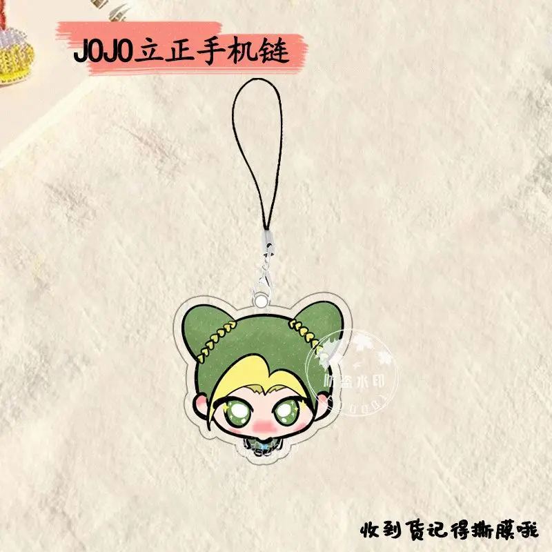 أنيمي جوجو جوناثان جوستار هيغاشيكاتا جوسوكي كيرا يوشيكاجي جوجو المفاتيح اكسسوارات قلادة شارة سلسلة هواتف هدية الكريسماس #4