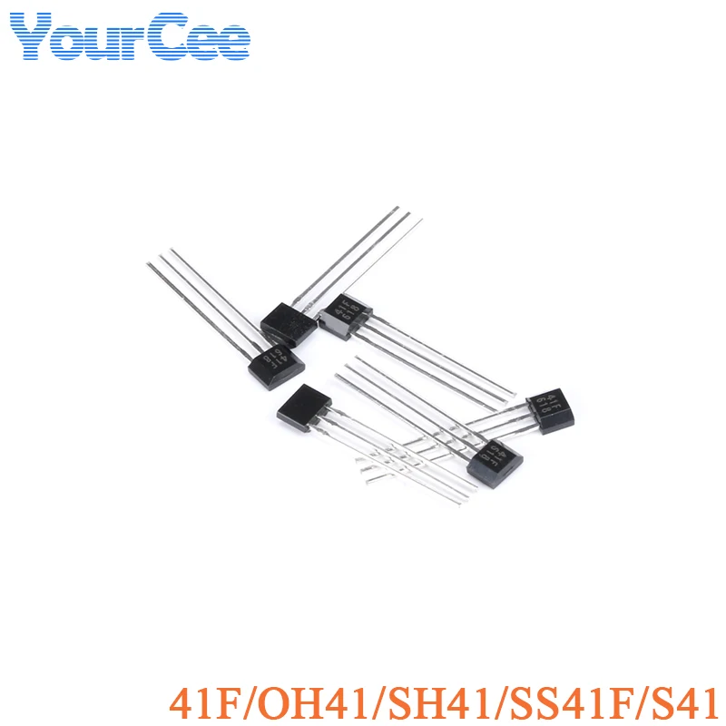 100pcs/5pcs Hall Sensor 41F / OH41 / SH41 / SS41F/ S41 Bipolar Hall Element Sensor Motor Electric Car Motor