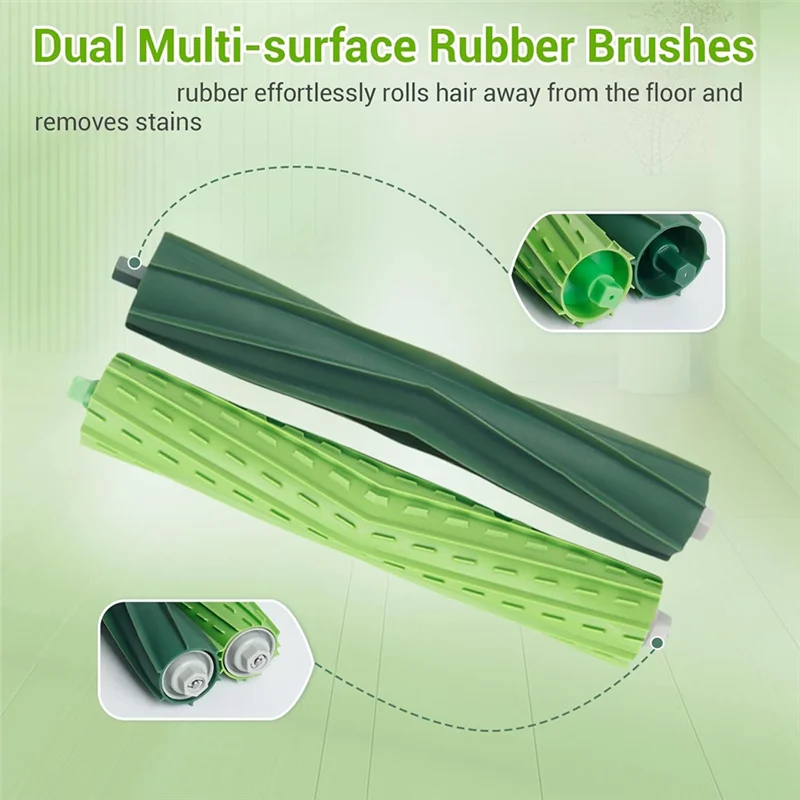 الترويج! لـ Irobot Roomba Combo I5, I5+, J5, J5+, I3+ مجموعة ملحقات المكنسة الكهربائية فرشاة جانبية رئيسية مرشحات Hepa وسادات الممسحة