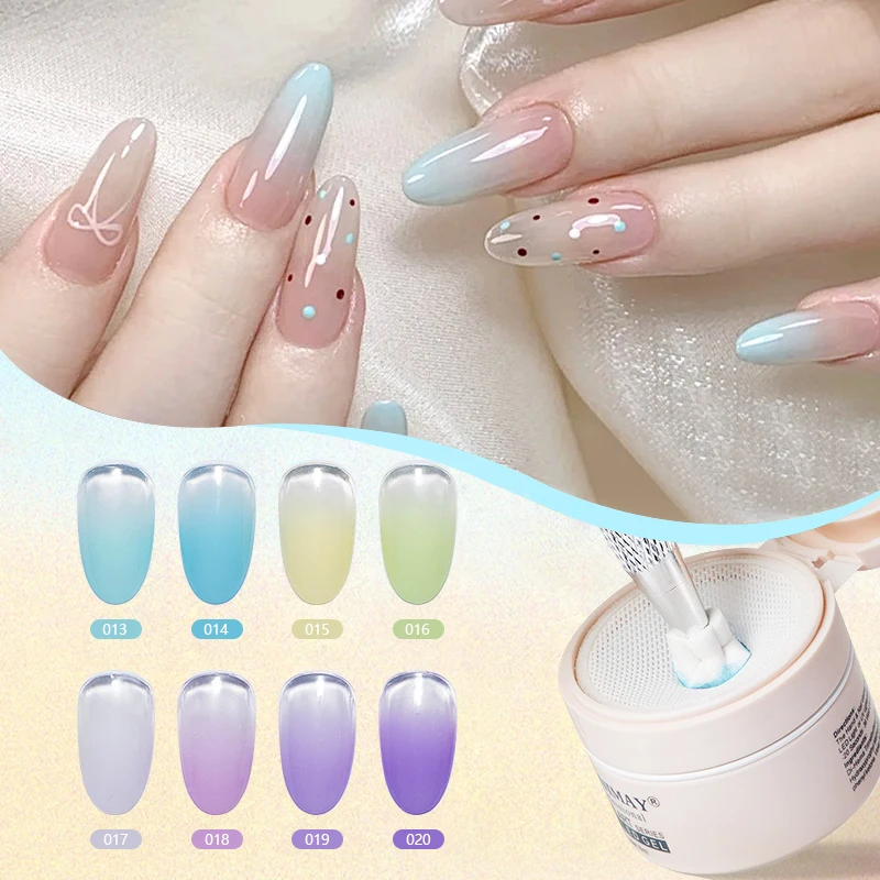 8ml Nail Art tapotement colle vernis à ongles 24 couleurs Pat peinture Gel vernis dégradé claque vernis à ongles tremper UV LED pour manucure