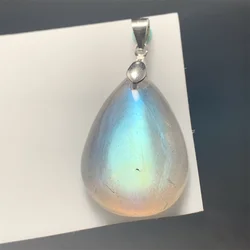 BUY THIS Trust ME! Natural Transparent Sesame Labradorite Pendants Women Clear Jelly Blue Orange Rainbow Light Labradorite Beads