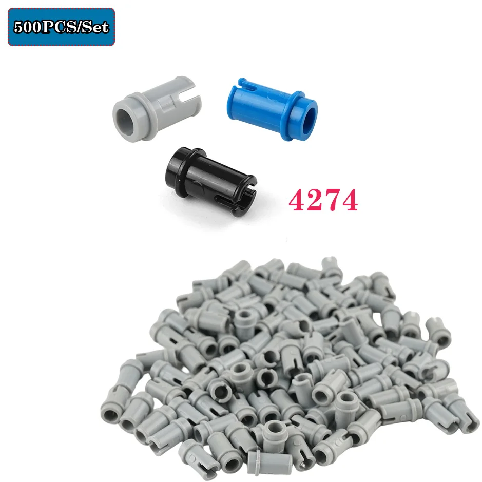 

500PCS 1/2 Pin Assembly Technology Building Blocks Parts Smooth 3/4 Pins 4274 DIY Plug Connection Toys MOC Bricks Accessories