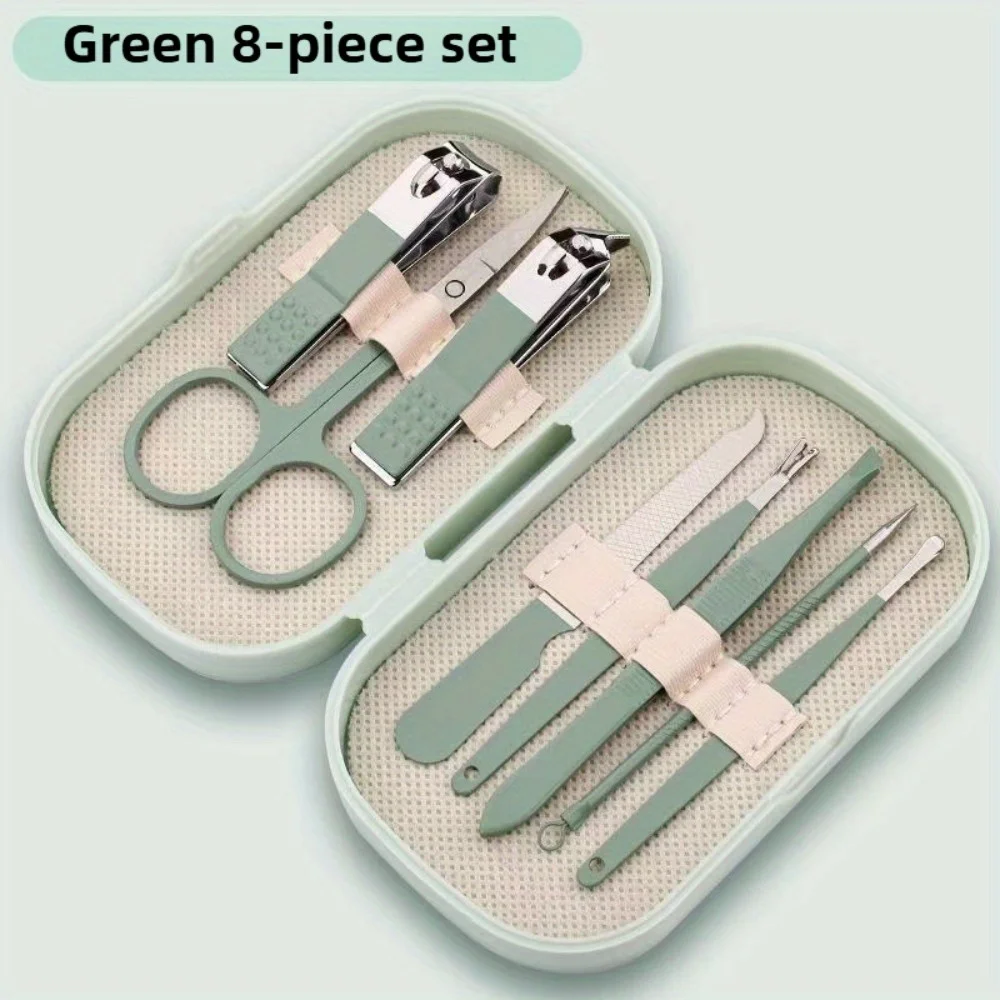 Zestaw kosmetyczny z plastikowego pudełka, uroczy zestaw obcinacz do paznokci, domowe nożyczki do paznokci dla kobiet, obcinacz do paznokci dla studentów