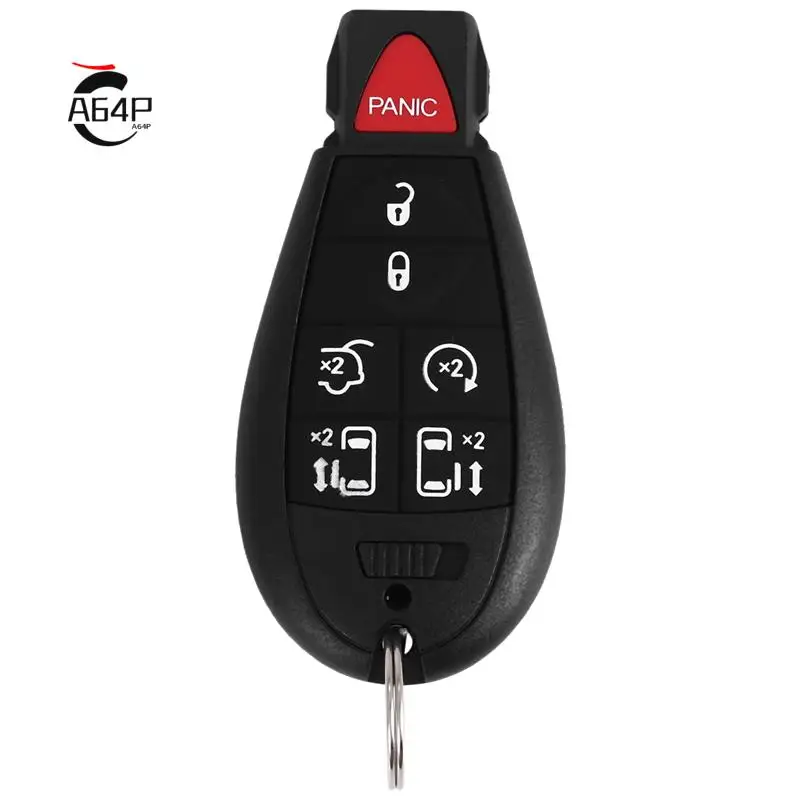 

A64P-Car Remotes 7 Button Key Fob Compatible For Chrysler Town Country 2008-2015 Dodge Grand Caravan 2008-2014