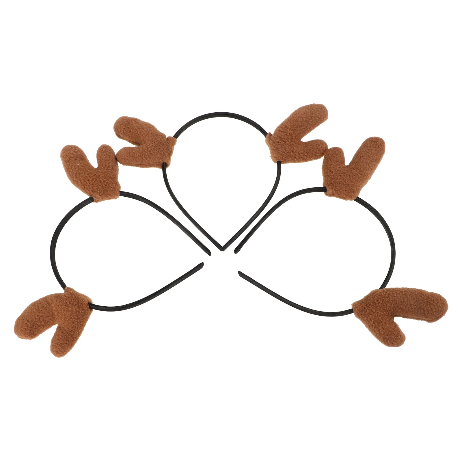 

Christmas Headband Glitter Elk Antlers Headbands Headwear Realistic Shape Hair Hoops Cute Deer