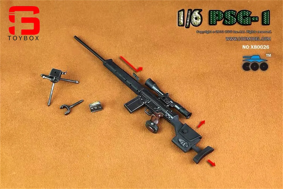 COOMODEL X80026 X80028 1/6 Scale PSG-1 M700PSS ปืนไรเฟิลปืนรุ่นฉาก Props 12 ''Soldier Action Figure Body
