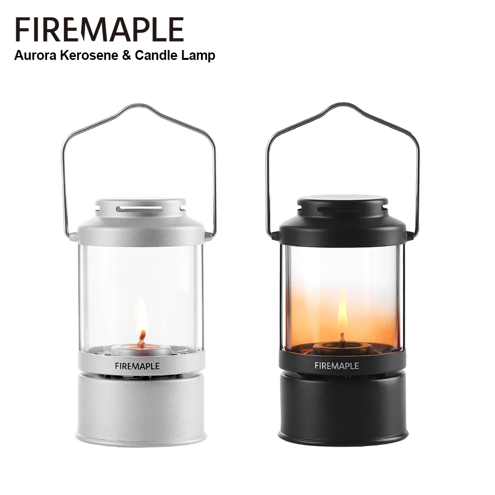 

Fire-Maple Aurora Kerosene & Candle Lamp Vintage Durability Oil Burning Lantern with Handle for Camping Patio 100ML