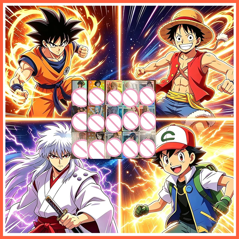 Cartes à collectionner, jeux pour garçons, jouets, jeux de société, cadeaux d'anniversaire, DIY, Anime Rem Miku Nami Mew Deoxys Celeb, cartes en feuille métallisée premium, 50 pièces