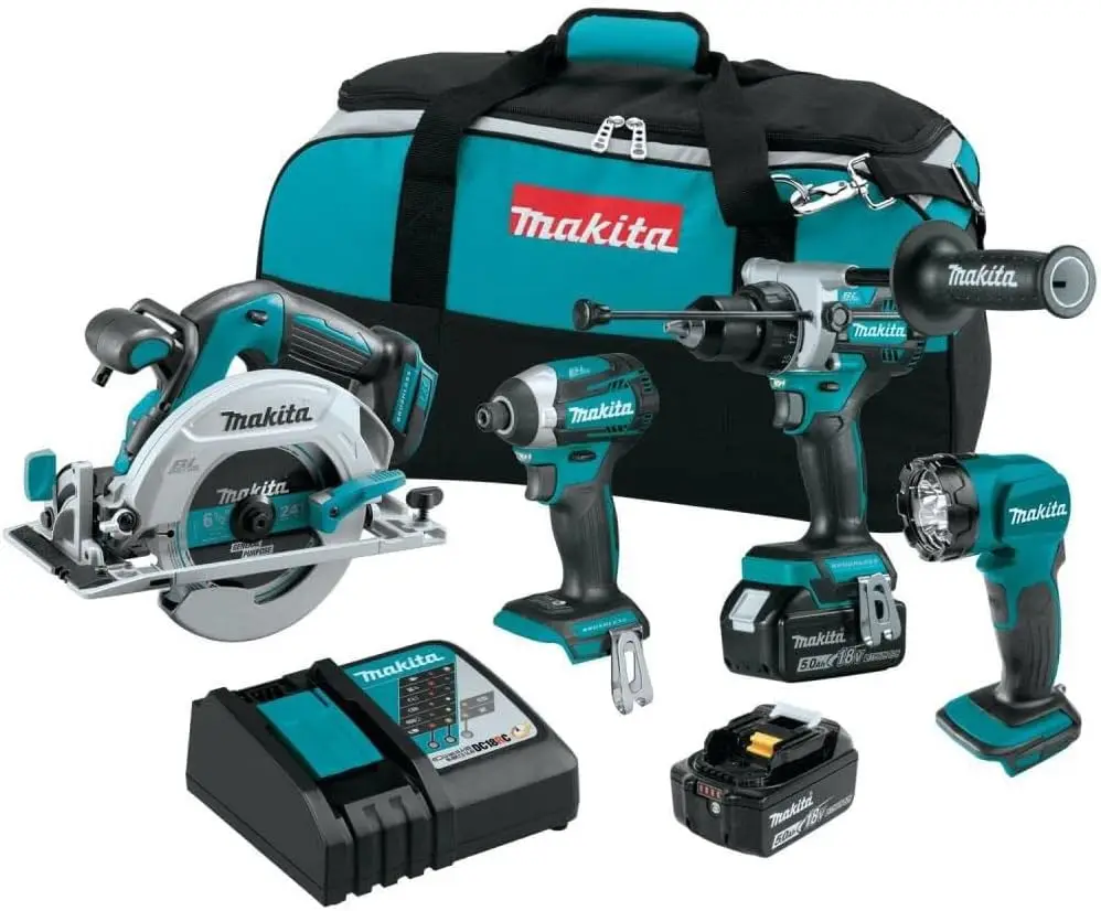 

Makita XT452T 18V LXT® Lithium-Ion Brushless Cordless 4-Pc. Combo Kit (5.0Ah)