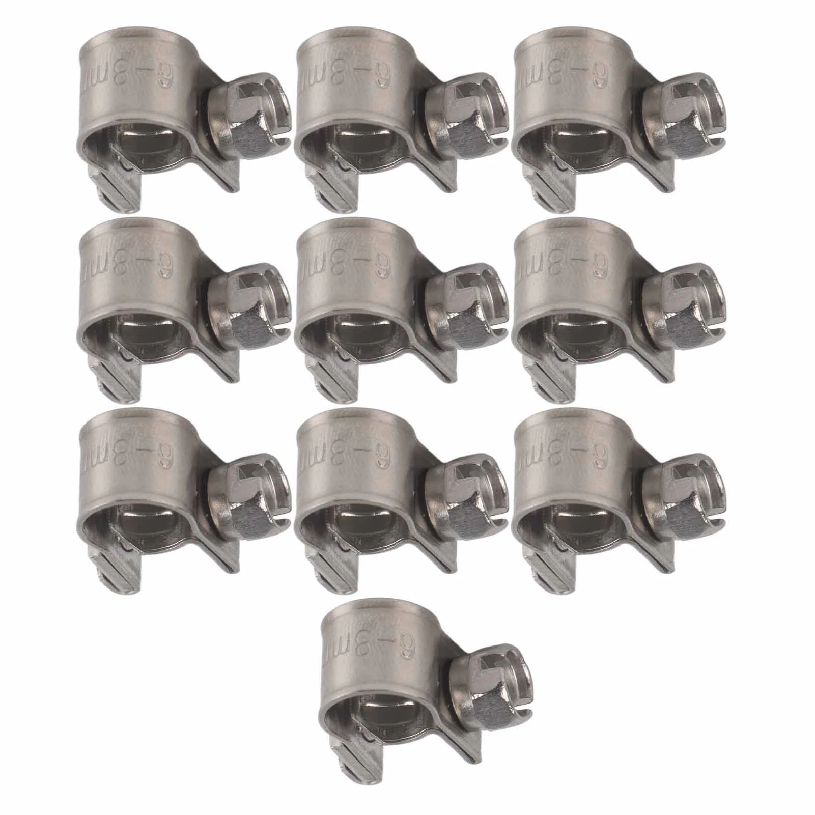 Tube Clip Stainless Steel Mini Fuel Line Pipe Hose Clamp Clip 6mm‑20mm Optional Size Hose Clips Hose Fastener